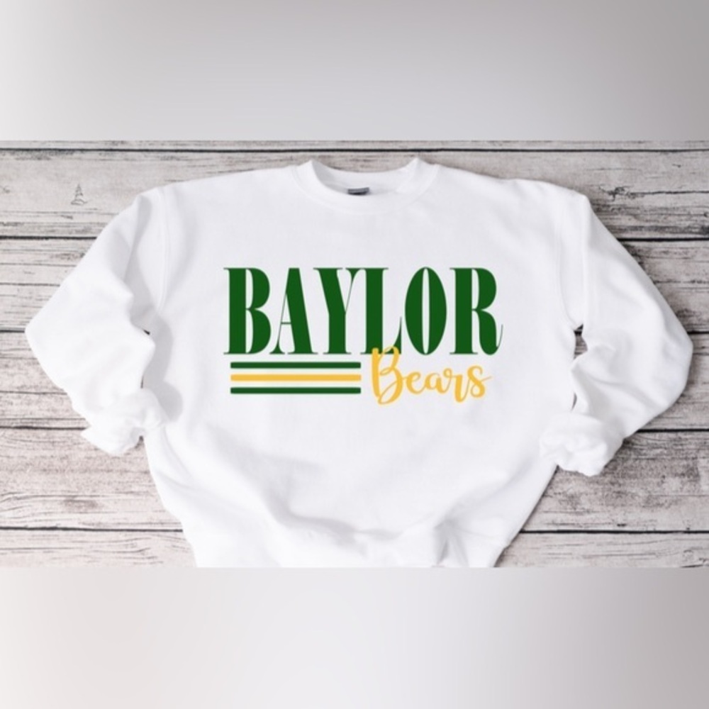 Baylor Striped Crewneck
